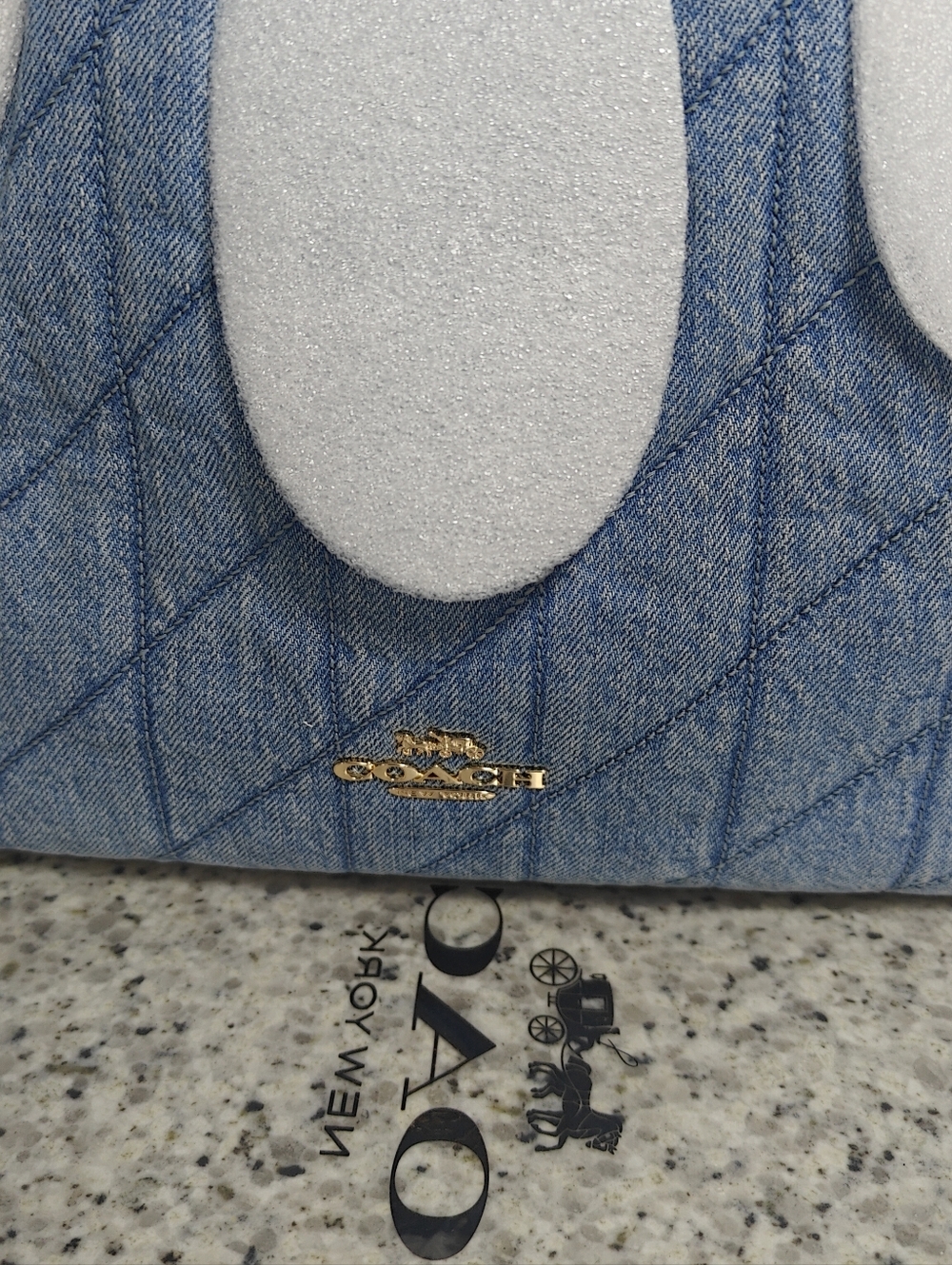 Coach Evelyn Shoulder Bag In Regenerative Cotton With Quilting - Picture 3 of 16